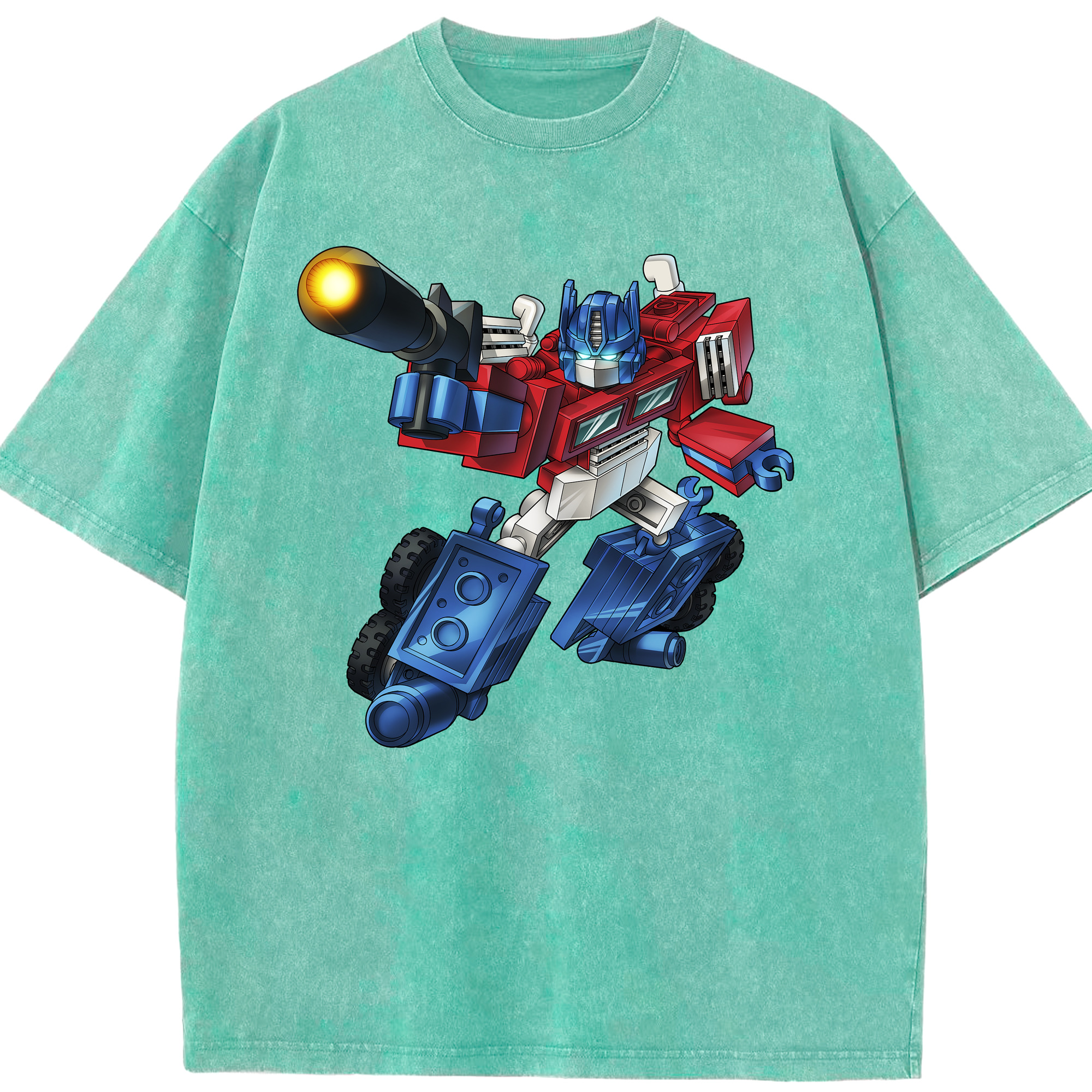 （画像用）  綿100% ヴィンテージ風 半袖Tシャツ（フロントプリント）